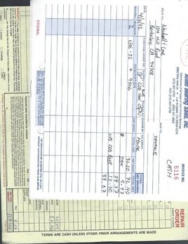 1992 Allied Bearing Sales Invoice