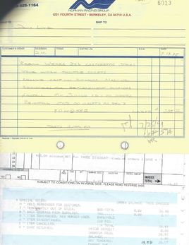 1992 1995 Invoices