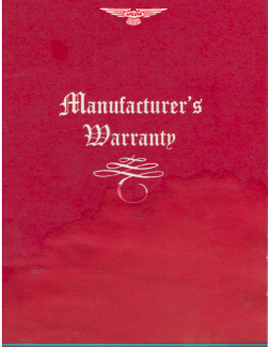 Manufacturers Warranty 1