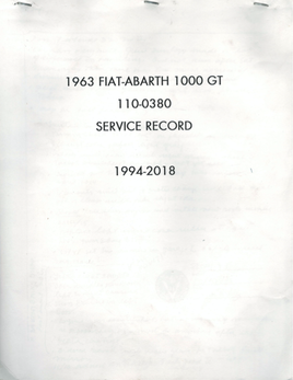 Abarth service 1994 2018