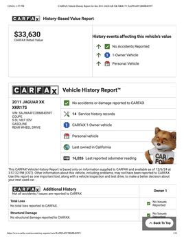 CARFAX Vehicle History Report