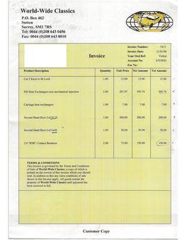 11820421 receipts