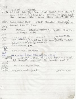 003266 maintenance log