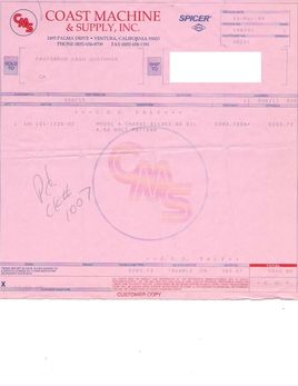 LB3627 running gear receipts