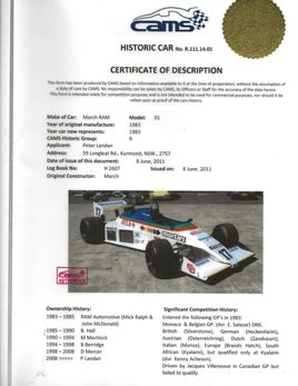 RAM0303 CAMS COA UNREDACTED