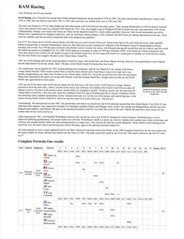 RAM0303 RAM general info UNREDACTED
