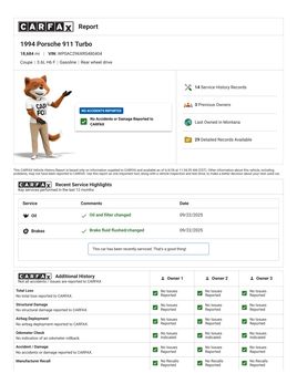 CARFAX Vehicle History Report