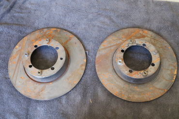 2x used brake rotors
